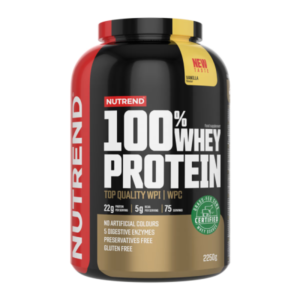 Протеїн Nutrend 100% Whey Protein (ваніль) 2250 г