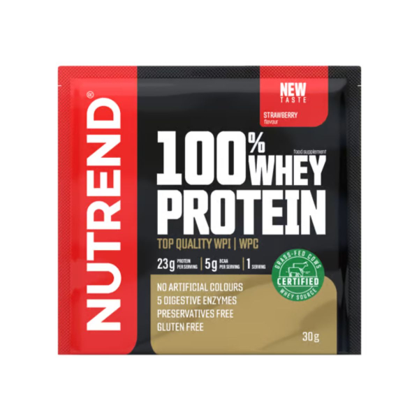 Протеїн Nutrend 100% Whey Protein (полуниця) 30 г