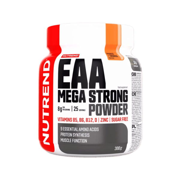 Суміші амінокислот Nutrend EAA Mega Strong Powder (манго+апельсин) 300 г