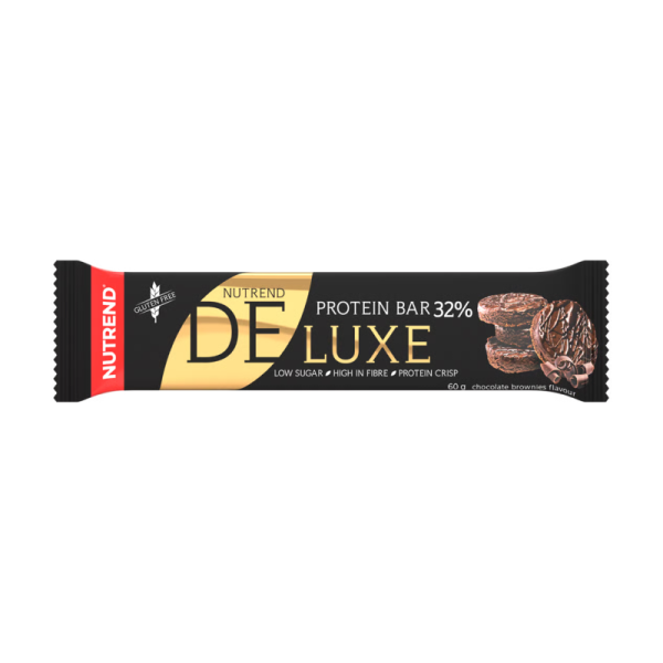 Протеїновий батончик Nutrend DeLuxe (шоколадний брауні) 60 г