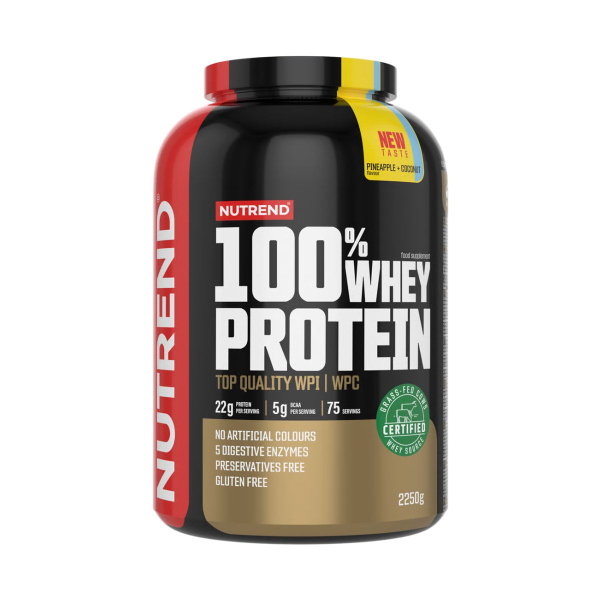 Протеин Nutrend 100% Whey Protein (ананас - кокос) 2250 г