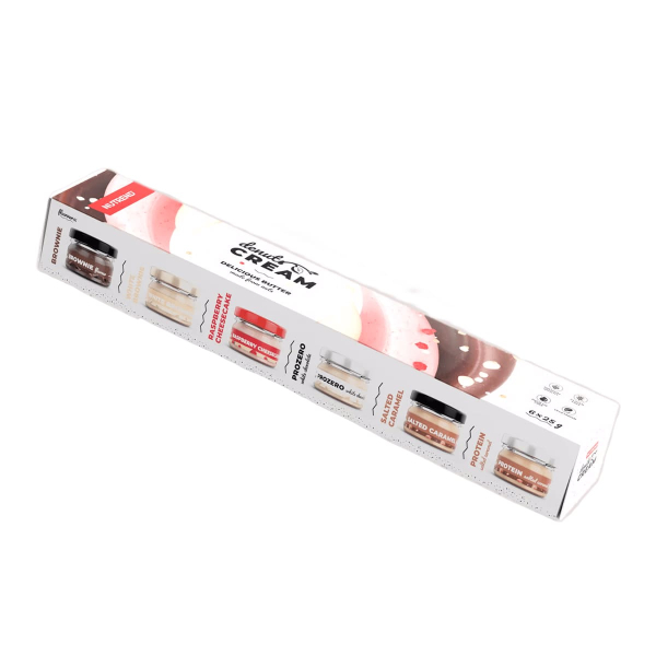 Подарункова коробка з арахісовим маслом Nutrend Denuts Cream, 6x25 г