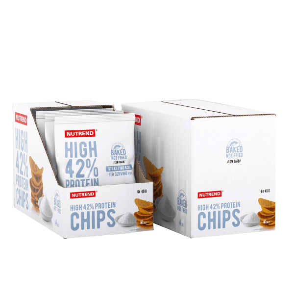 Чіпси Nutrend High Protein Chips (сіль) 6 x 40 г