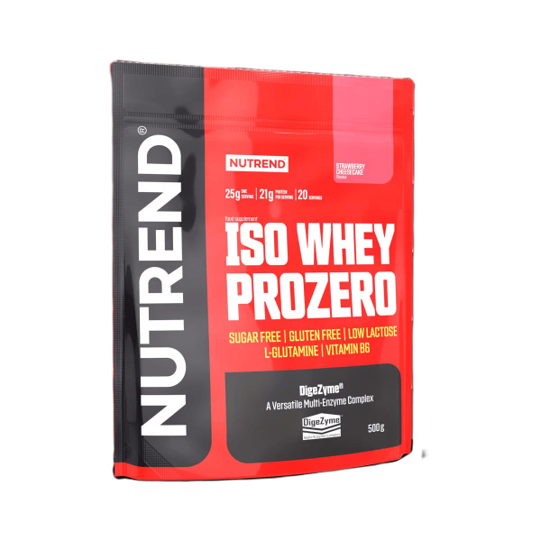 Протеїн Nutrend Iso Whey Prozero (полуничний чізкейк) 500 г 