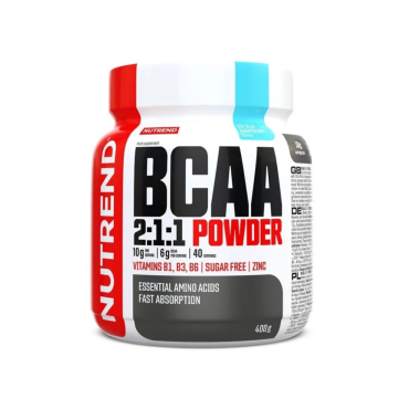 Амінокислоти Nutrend BCAA 2:1:1 Powder (крижана блакитна малина) 400 г