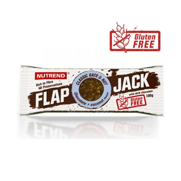 Вуглеводний батончик Nutrend Flapjack (шоколад + кокос) 100 г