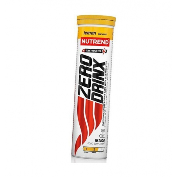 Ізотонік у таблетках Nutrend Zero Drinx Tabs (лимон) 18 таблеток