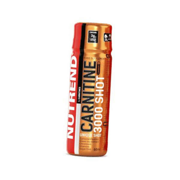 Жироспалювач Nutrend Carnitine 3000 Shot (апельсин) 60 мл