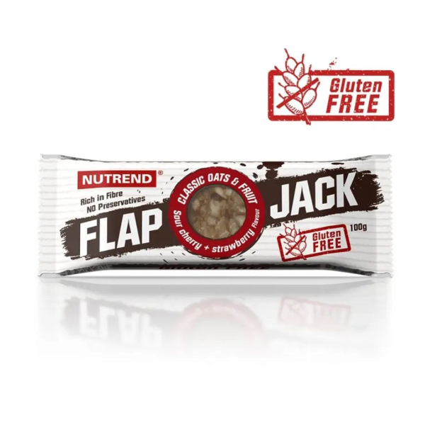 Вуглеводний батончик Nutrend Flapjack (шоколад + вишня) 100 г