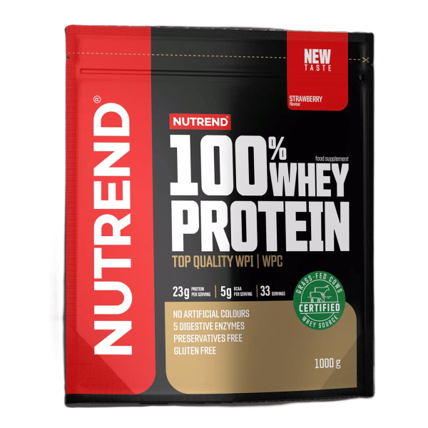 Протеїн Nutrend 100% Whey Protein (полуниця) 1000 г 