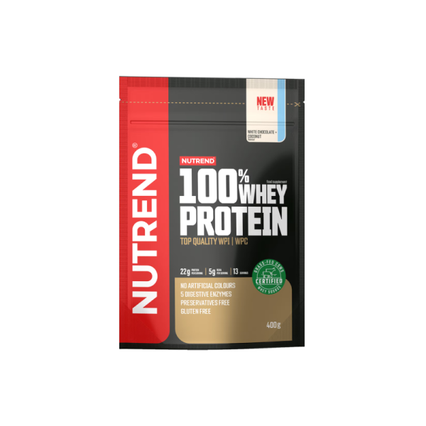 Протеїн Nutrend 100% Whey Protein (білий шоколад + кокос) 400 г