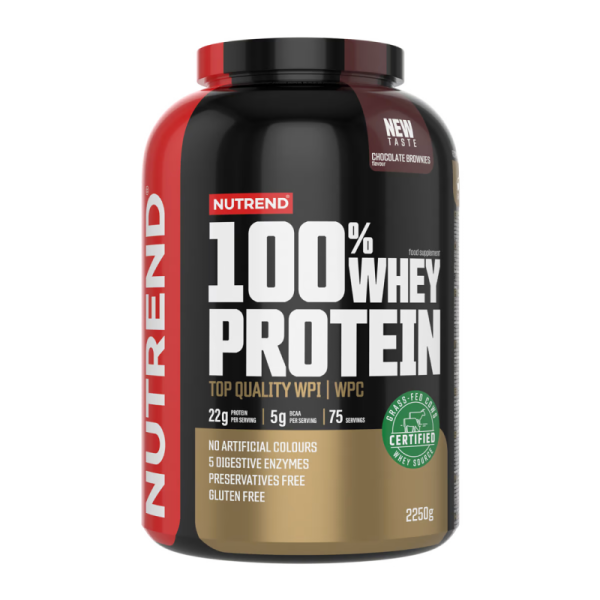 Протеїн Nutrend 100% Whey Protein (шоколадні брауні) 2250 г