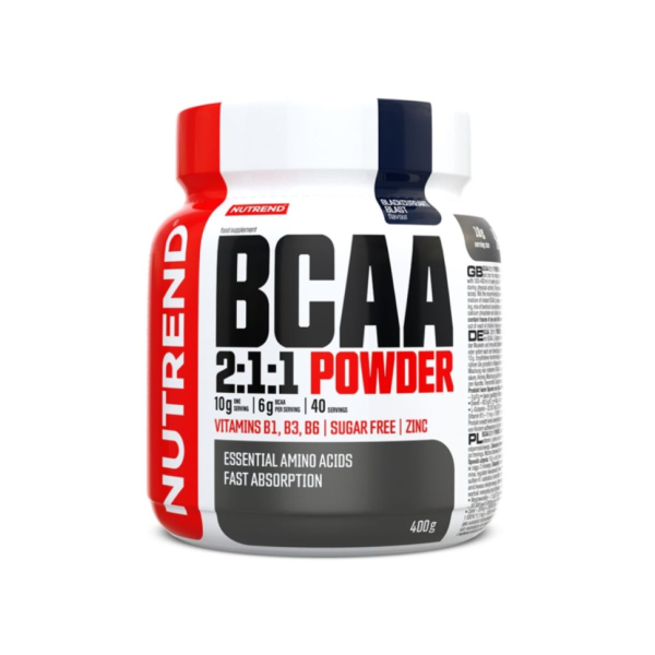 Амінокислоти Nutrend BCAA 2:1:1 Powder (вибух чорної смородини) 400 г