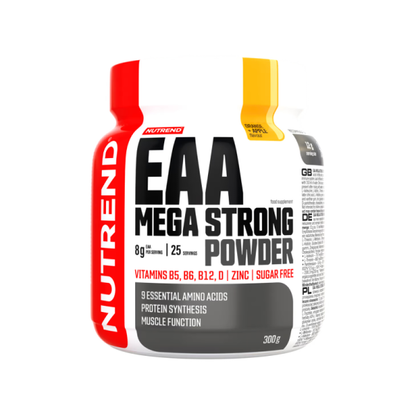 Суміші амінокислот Nutrend EAA Mega Strong Powder (апельсин+яблуко) 300 г