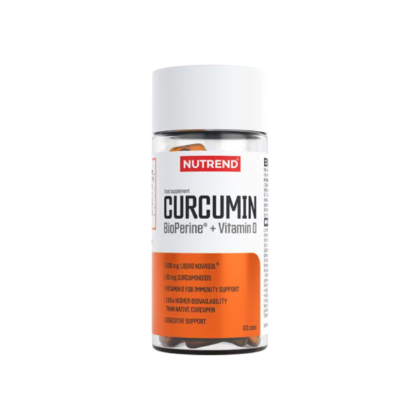 Добавка Nutrend Curcumin+Bioperine+Vitamin D, 60 капсул