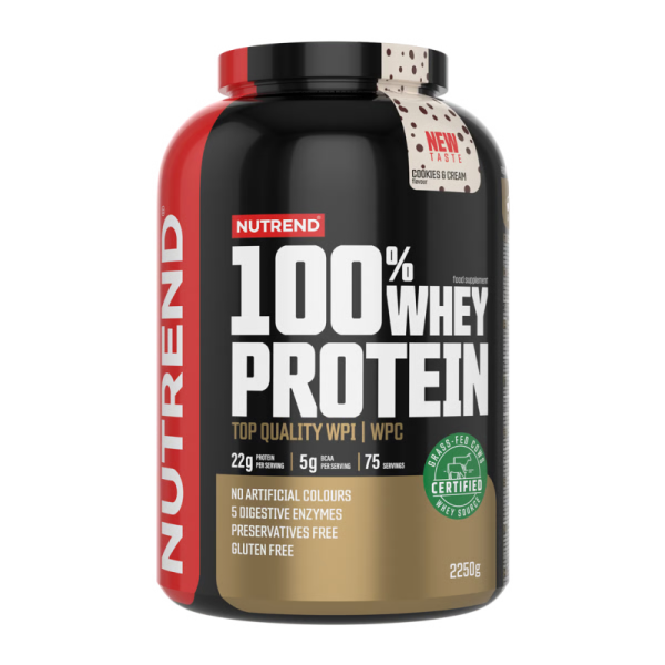 Протеїн Nutrend 100% Whey Protein (печиво + крем) 2250 г 